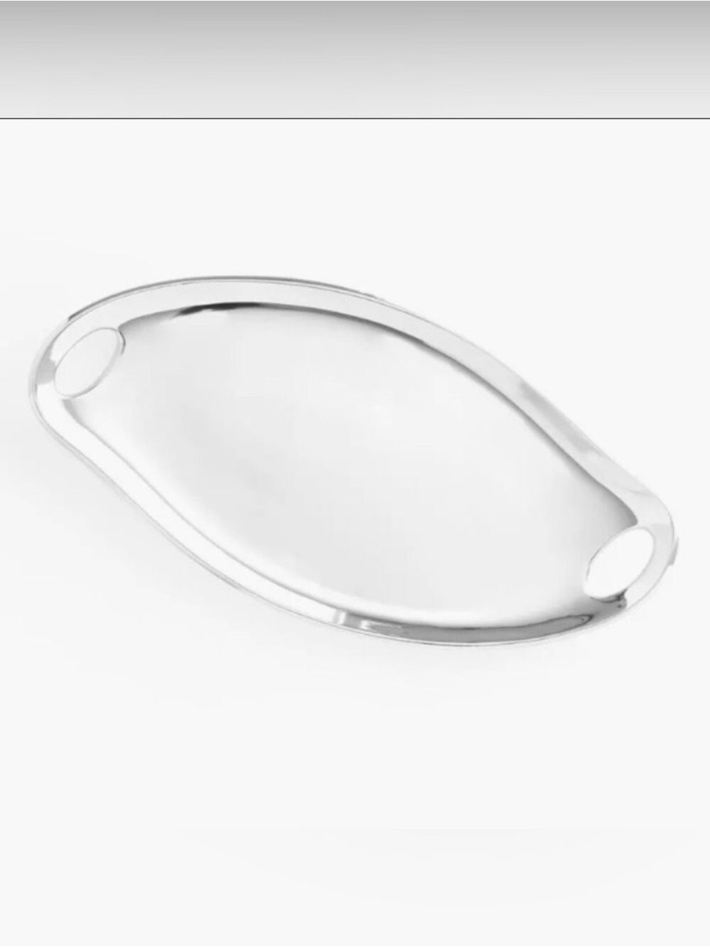 Nambe Portables Silver Alloy Sculptural Portables Serving Tray 15” NIB Modern - Picture 14 of 16